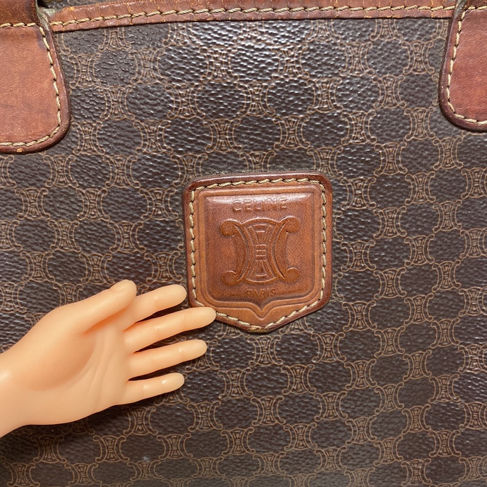 Celine Authentic Triomphe Macadam Bag - image 3